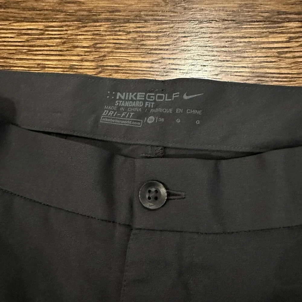 Nike Golf Cargo Shorts Mens 38 Black Dri-FIT Standard‎ Fit Athletic Performance
